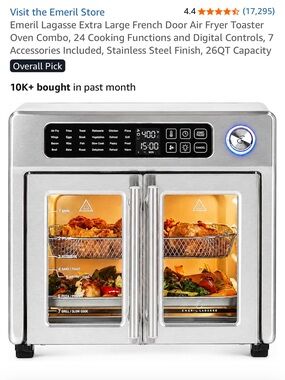 Emeril lagasse air fryer, toaster, oven